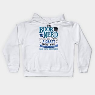 Book Nerd Definition Kids Hoodie